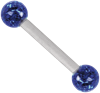 Sealed Multi Jewelled Barbell - Titan