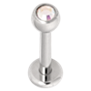 Titanium-Jewelled-Labret-(4mm-ball)-ab