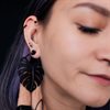 Svarta Monstera Hoops - Säljs i par