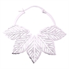 Abey Leaf Hoops Steel - Sold in Pair