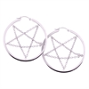 Pentagram Chain Hoops - Säljs i par