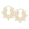 Magnolia Golden Hoops - Sold in Pair