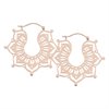 Rosé Magnolia Hoops - Säljs i par