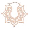 Rosé Magnolia Hoops - Säljs i par