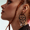 Guldiga Thunderflash Eye Hoops - Säljs i par