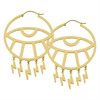 Guldiga Thunderflash Eye Hoops - Säljs i par