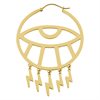 Guldiga Thunderflash Eye Hoops - Säljs i par