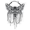 Svarta Moth Chain Hoops - Säljs i par
