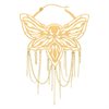 Guldiga Moth Chain Hoops - Säljs i par