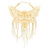 Golden Moth Chain Hoops - Sold in Pair