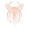 Moth Chain Rosé Hoops - Sold in Pair