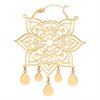 Big Mandala Golden Hoops - Sold in Pair