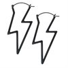 Svarta Thunderbolt Hoops - Säljs i par