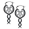 Svarta Nagini Hoops - Säljs i par