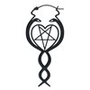 Svarta Nagini Hoops - Säljs i par
