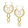 Nagini Hoops (Sold in Pair) - Golden Steel