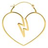 Heartbreaker Golden Hoops - Sold in Pair