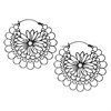 Svarta Daisy Hoops - Säljs i par