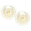 Guldiga Daisy Hoops - Säljs i par