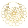Guldiga Daisy Hoops - Säljs i par