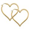 Guldiga  Heart Hoops - Säljs i par