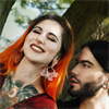 Guldiga Butterfly Hoops - Säljs i par