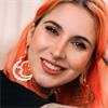 Rosé Sun & Moon Hoops - Säljs i par
