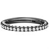 Multi Crystal Hinged Clicker - Svart Titan