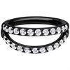 Svart Double Crystal Ring Clicker - Titan