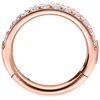 Double Crystal Ring Clicker - Rosé Titan