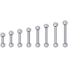 Barbell 4mm - Titan