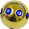 Multi Jewelled Circoball - Guld Titan