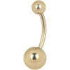 Navelpiercing med 5/8 Kulor - Guld Titan