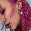 Silver Snake Hoops - Säljs i par