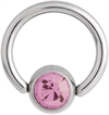 Flat Back Jewelled Smiley Ring - Titan