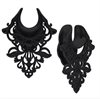 Svarta Baroque Ear Saddles - Säljs i par