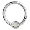 Crystal Hinged Smiley Clicker - Stål