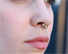 Concave Hinged Septum Ring - Guld Stål