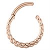 Twisted Rope Clicker - Rosé Stål