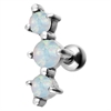 Three Opals Earbarbell - Steel