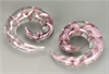 Pink Band - Pyrex Glass Spiral