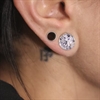 Steel Double Flared BLING-BLOW Ear Plug