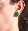 Green Stone Flared Plug