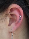 Jewelled Mini Stud for Triple Piercing - Titan