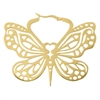 Guldiga Butterfly Hoops - Säljs i par