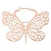 Big Rosé Butterfly Hoops - Sold in Pair