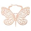 Rosé Butterfly Hoops - Säljs i par